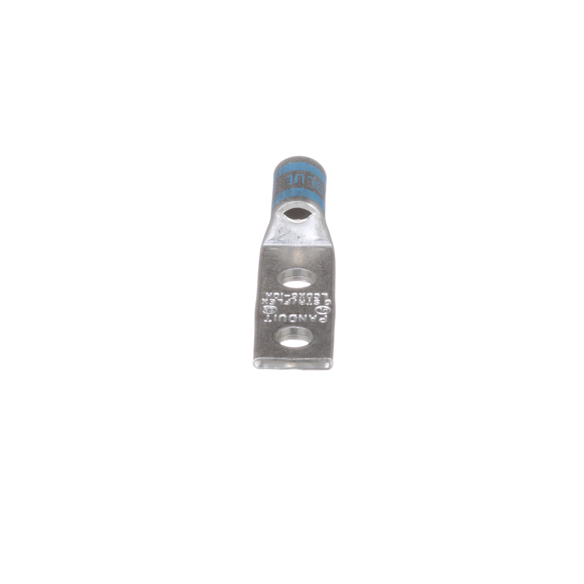Copper Compression Lug, 2 Hole, #6 AWG F