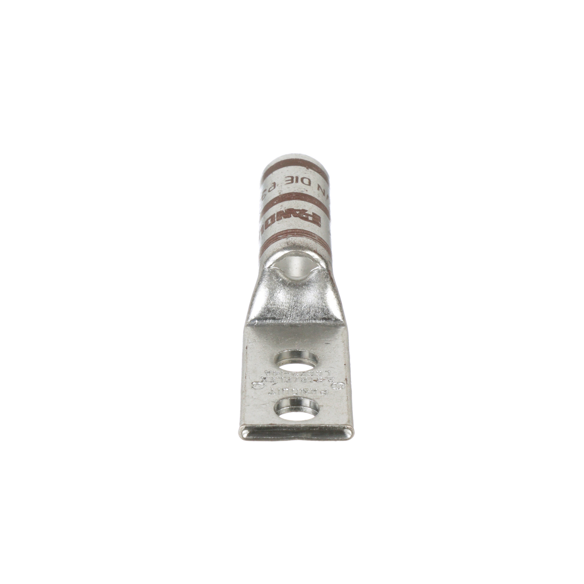 Copper Compression Lug, 2 Hole, #2 AWG F