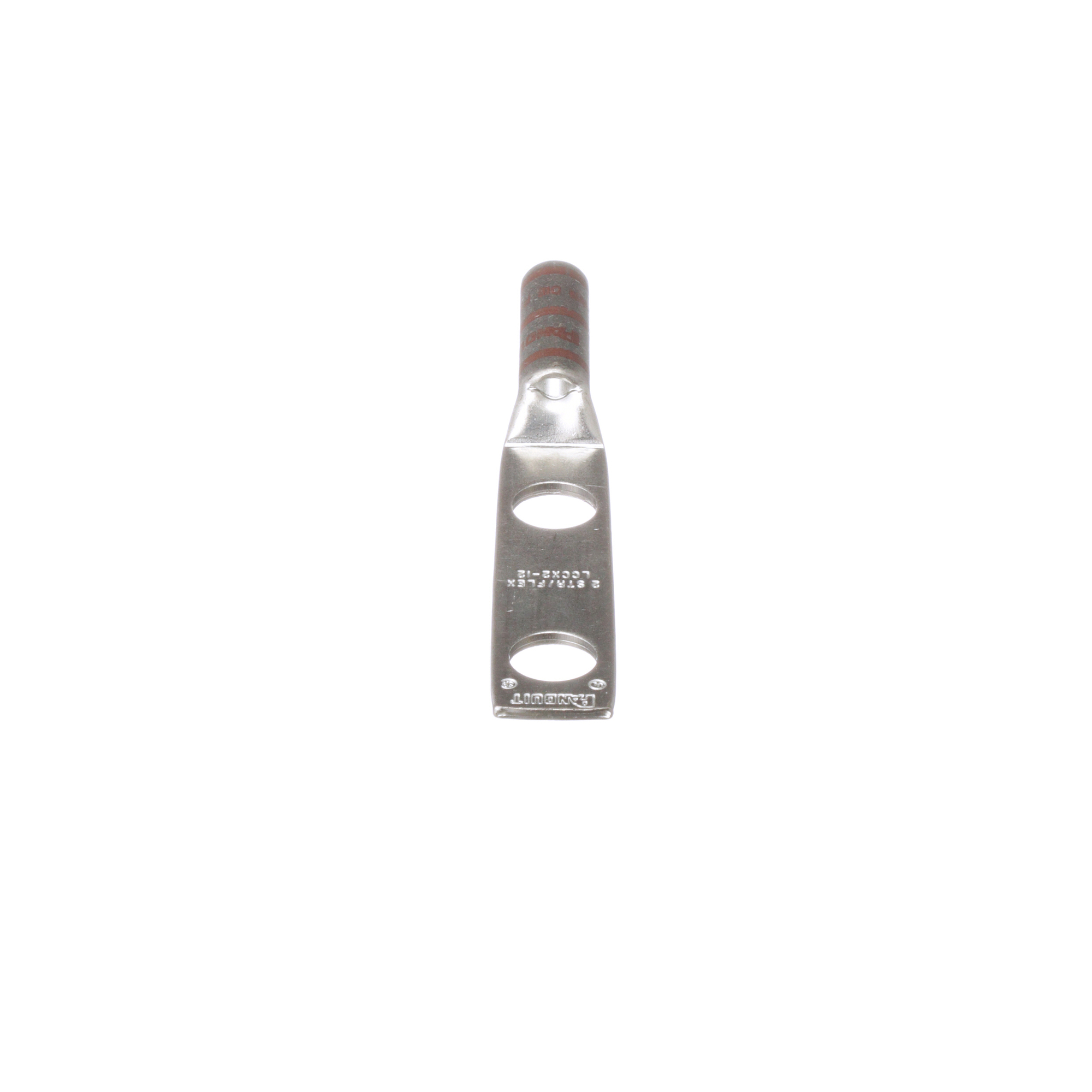 Copper Compression Lug, 2 Hole, #2 AWG F