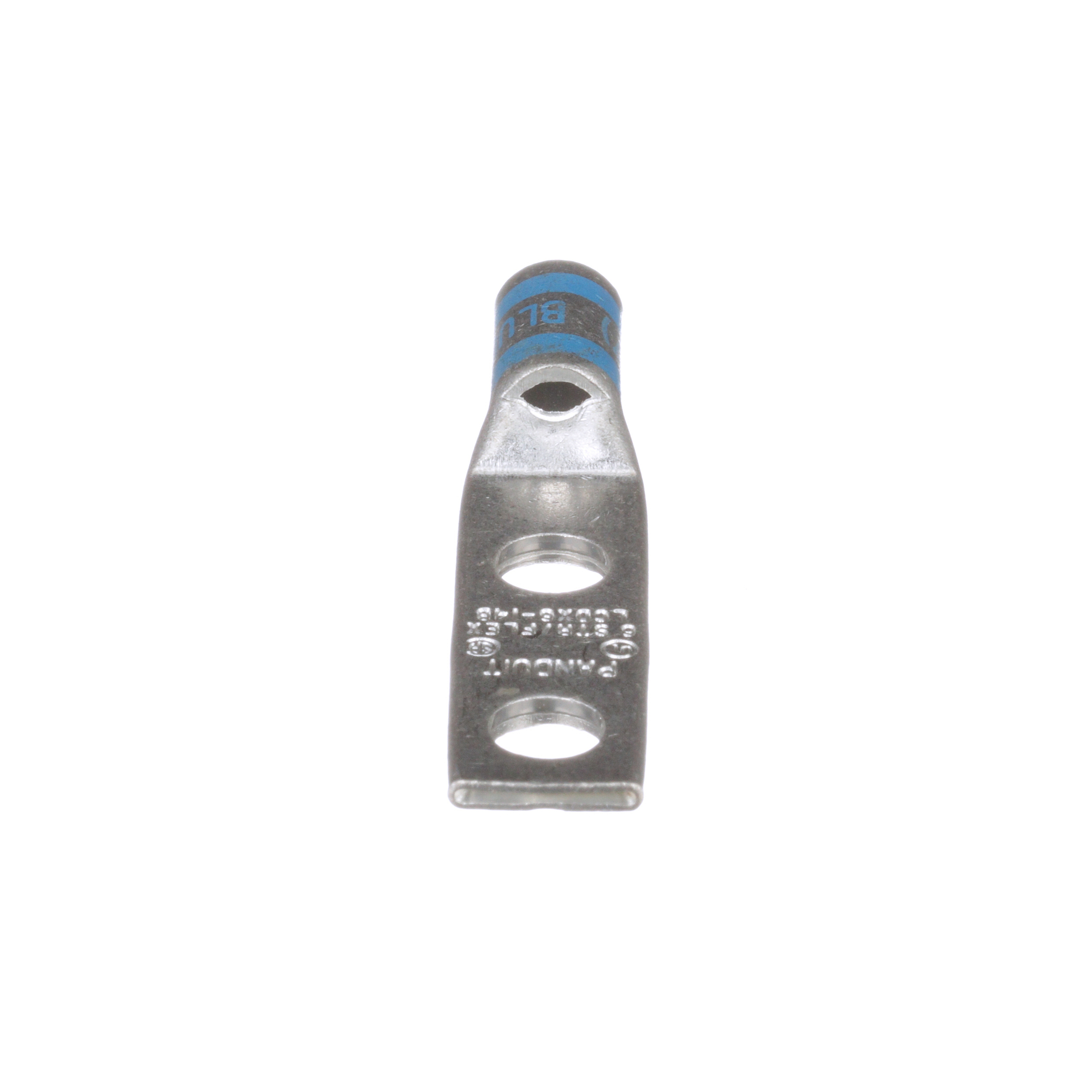 Copper Compression Lug, 2 Hole, #6 AWG F