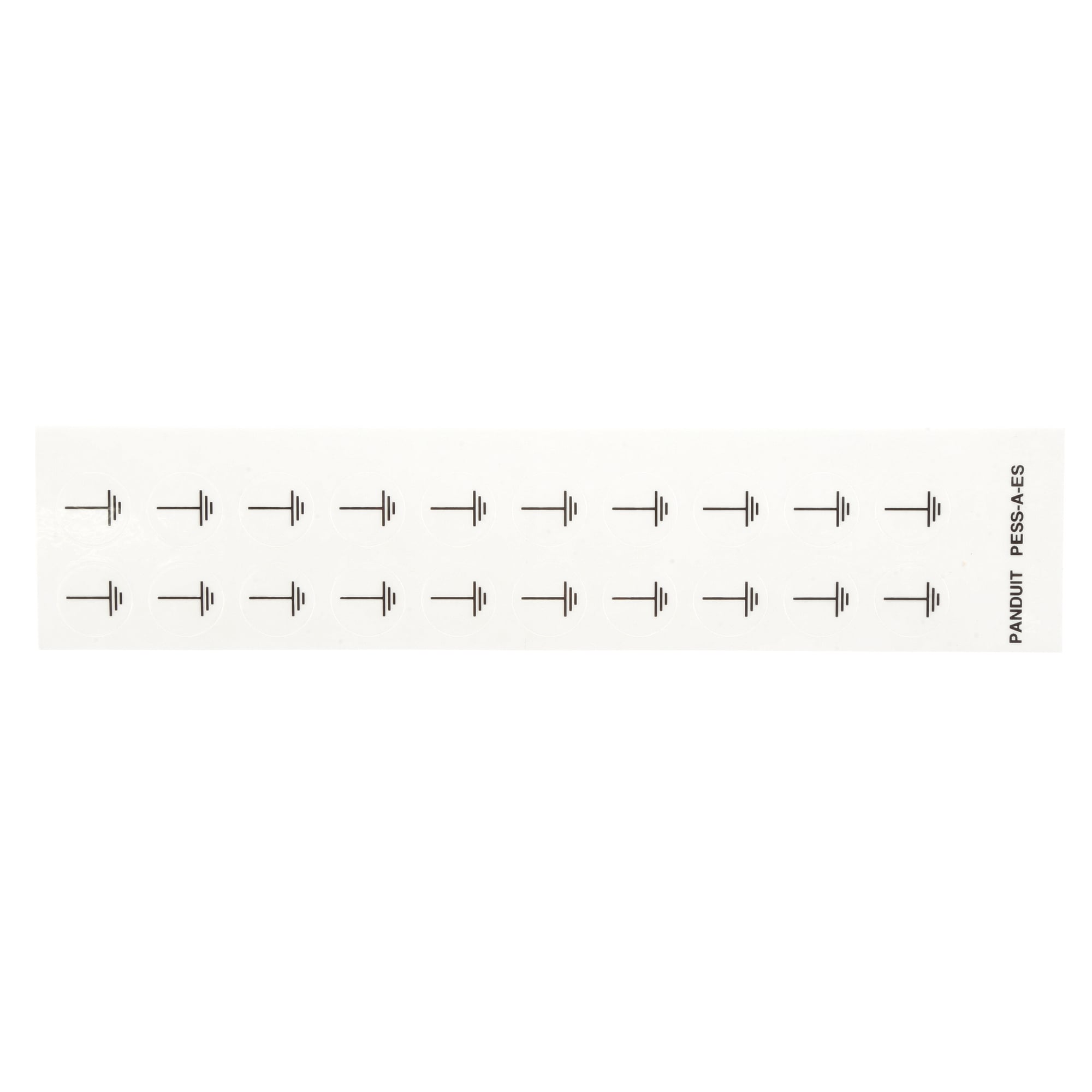 Card Label, Polyester,Earth (Ground) sym