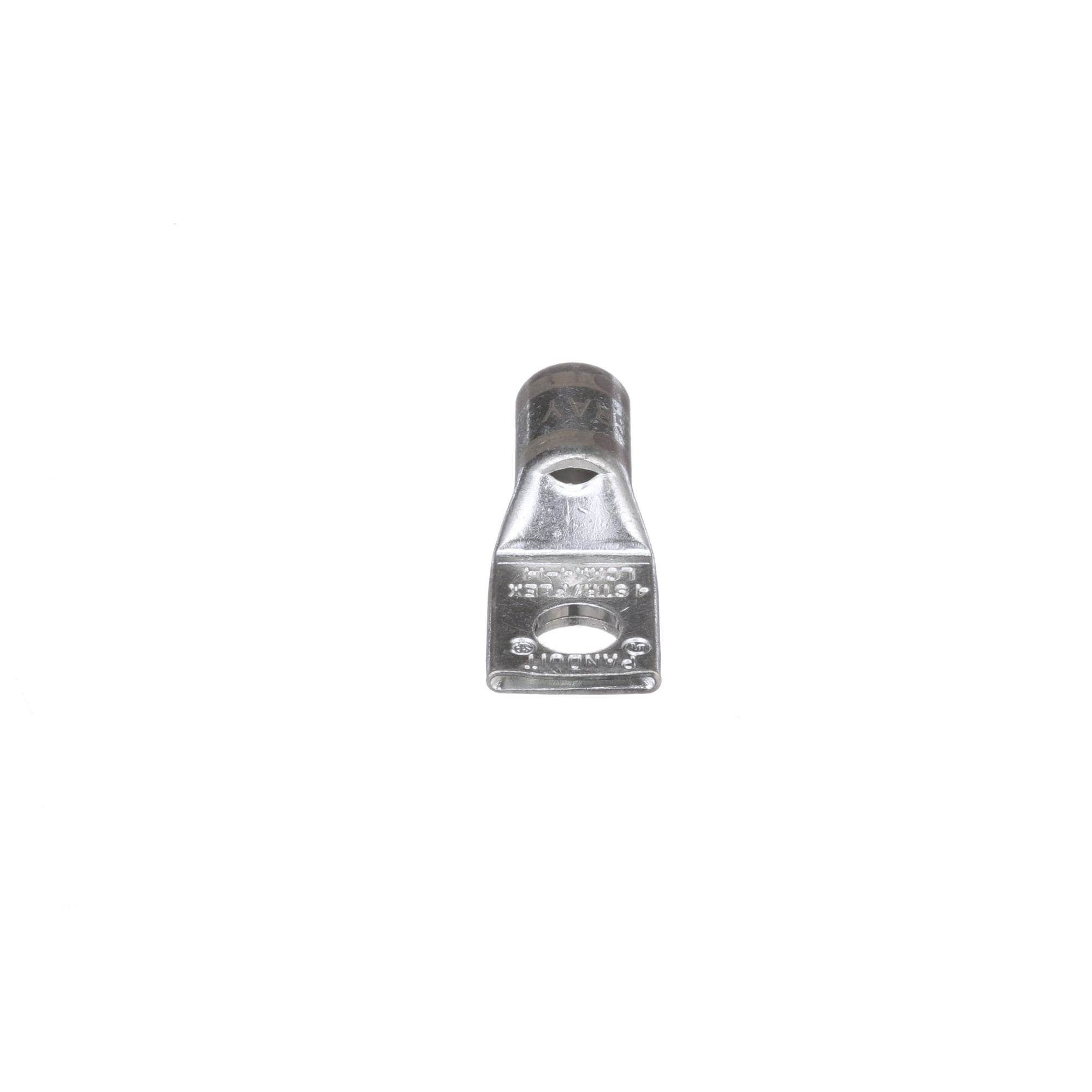 Copper Compression Lug, 1 Hole, #4 AWG F