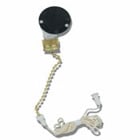 Pull chain switch, two speed-three position 3A-250V AC, 1/4 HP 125-250V AC With push-in wiring No.6 chain 3 3/4 inches long.