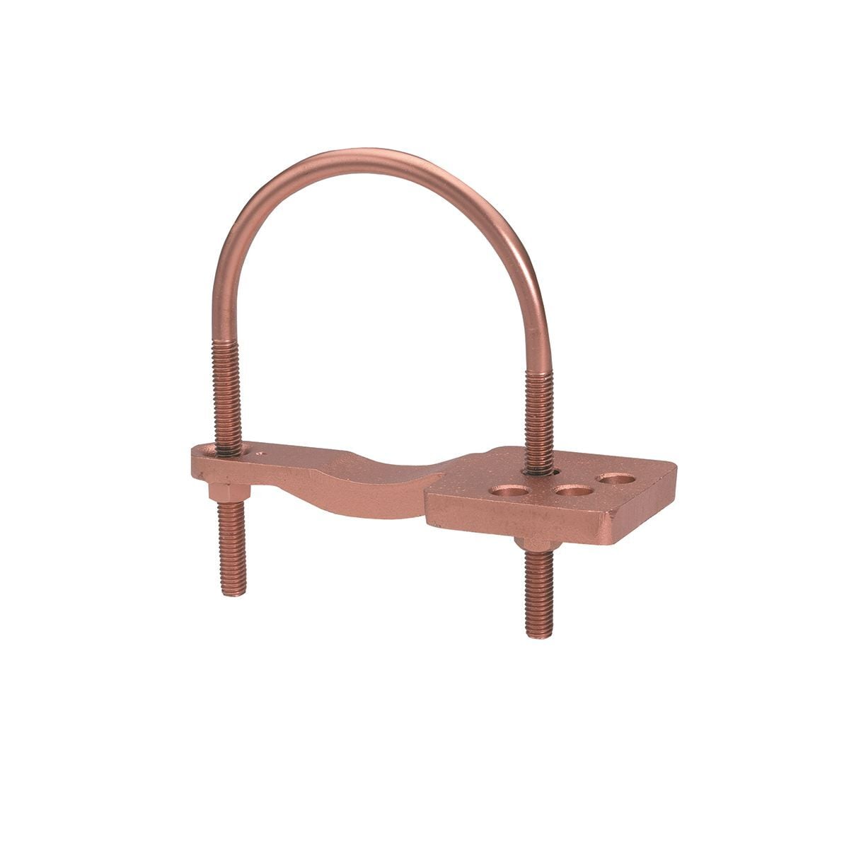 Water Pipe Ground Connector, 4"- 5" Rod, Large, smooth connector contact area between pipe and ground clamp