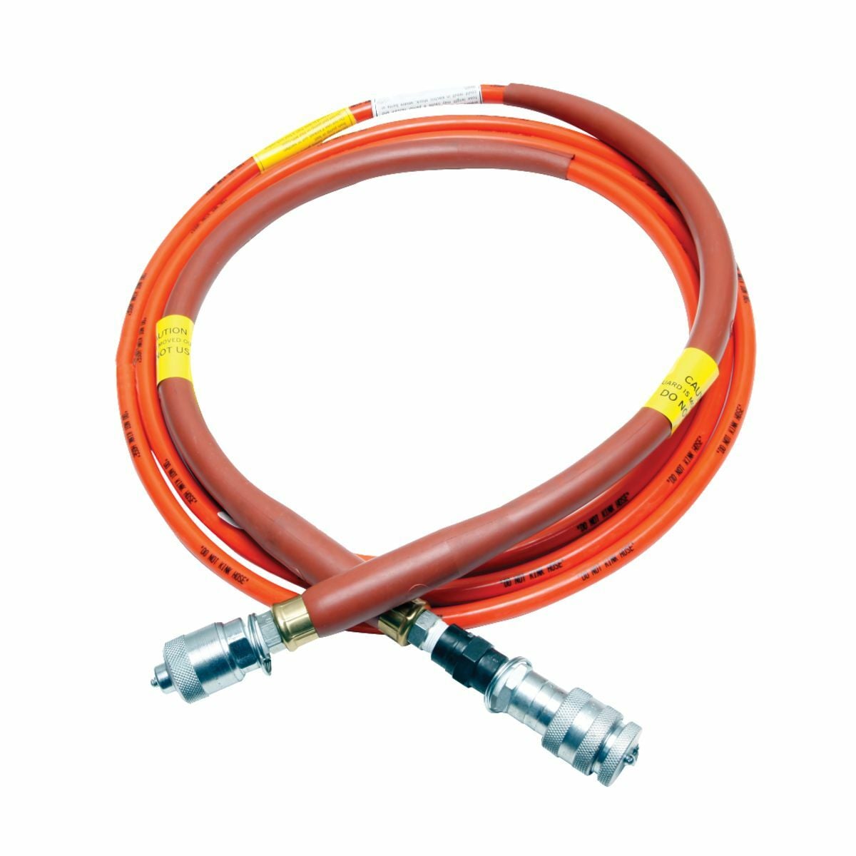 Hydraulic Hose, 10' x 1/4" dia N/C, Stackable (M/F), Orange, 10K psi.