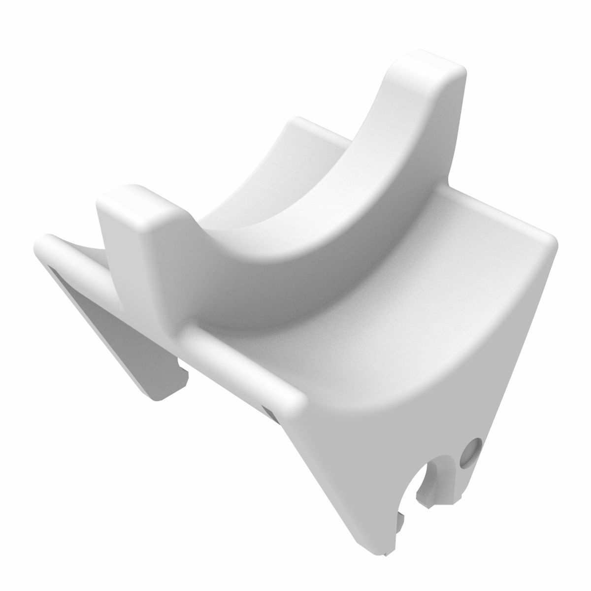 Circular Non-Butting Twin Stainless Steel P Die, White, Index 27