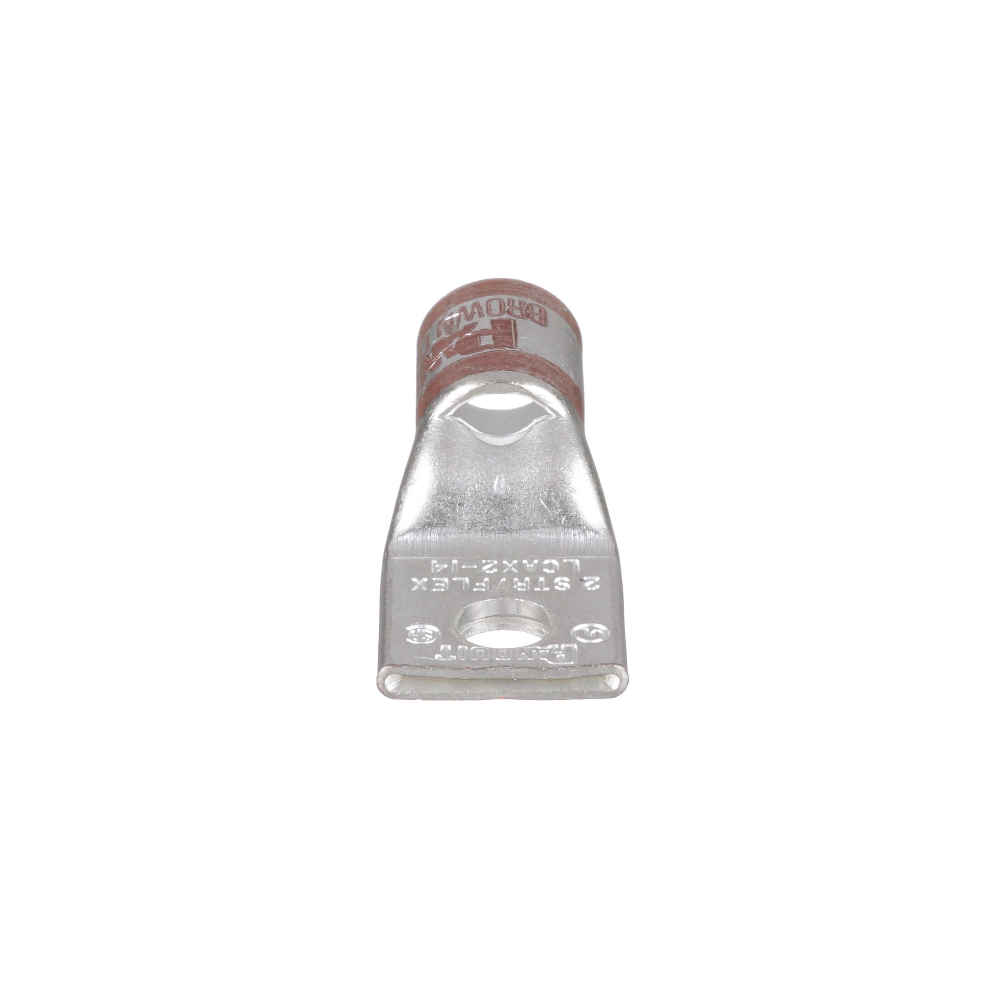 Copper Compression Lug, 1 Hole, #2 AWG F