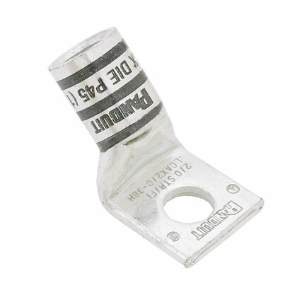 Copper Compression Lug, 1 Hole, #2 AWG F