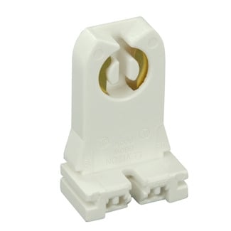 660W-600V, Medium Base, Bi-Pin, Linear Fluorescent Lampholder, White