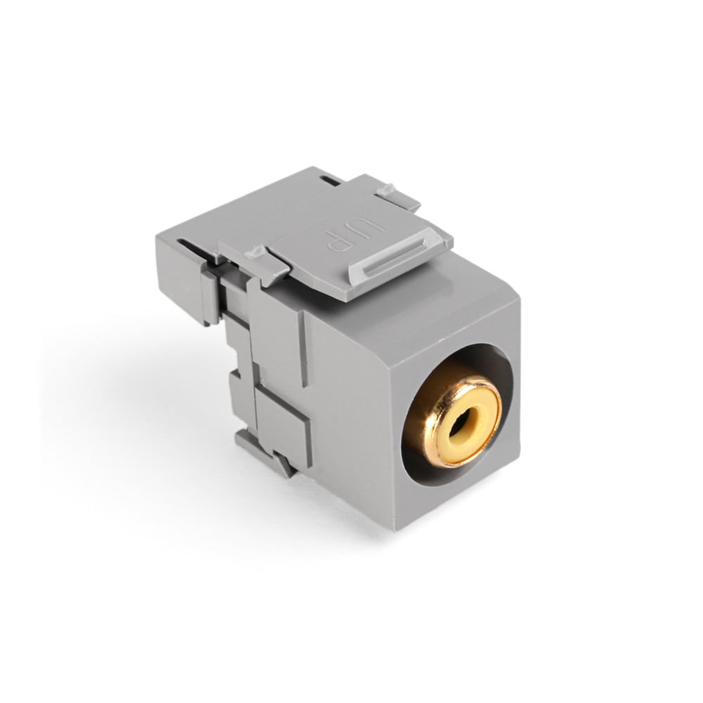 QuickPort RCA 110-Type, Yellow Barrel, Grey