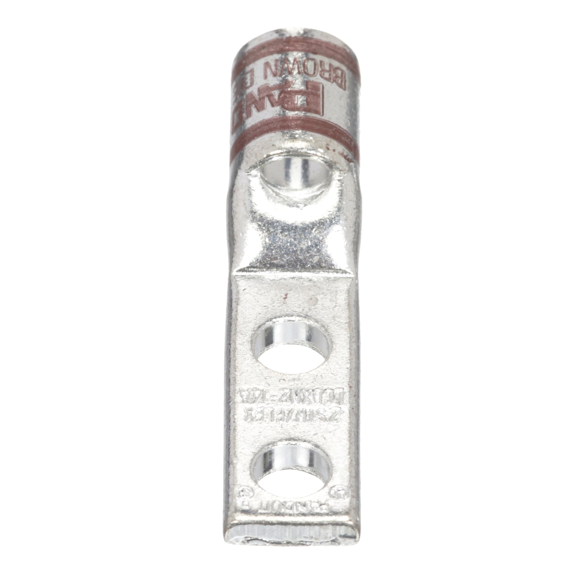 Copper Compression Lug, 2 Hole, #2 AWG, 
