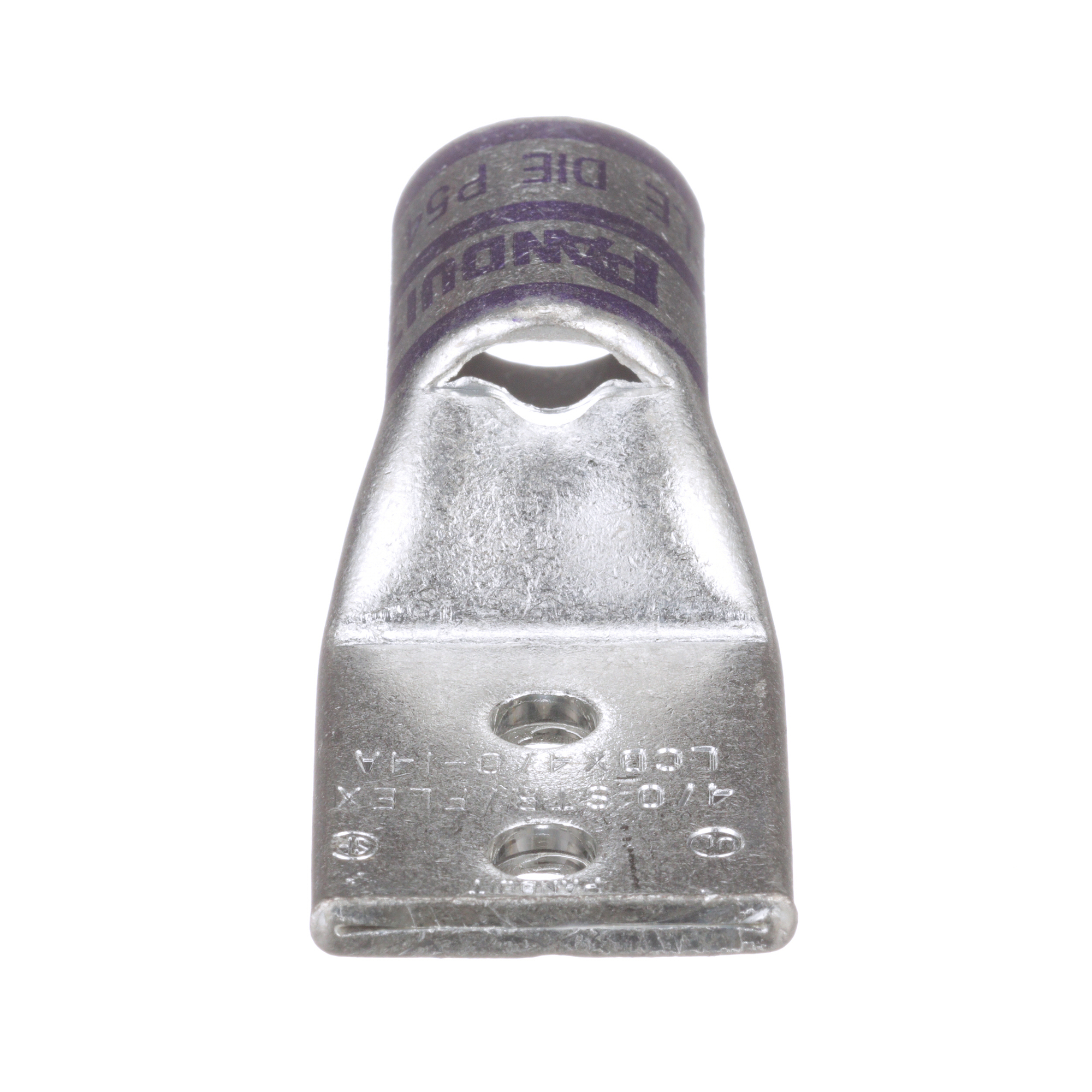 Copper Compression Lug, 2 Hole, 4/0 AWG 
