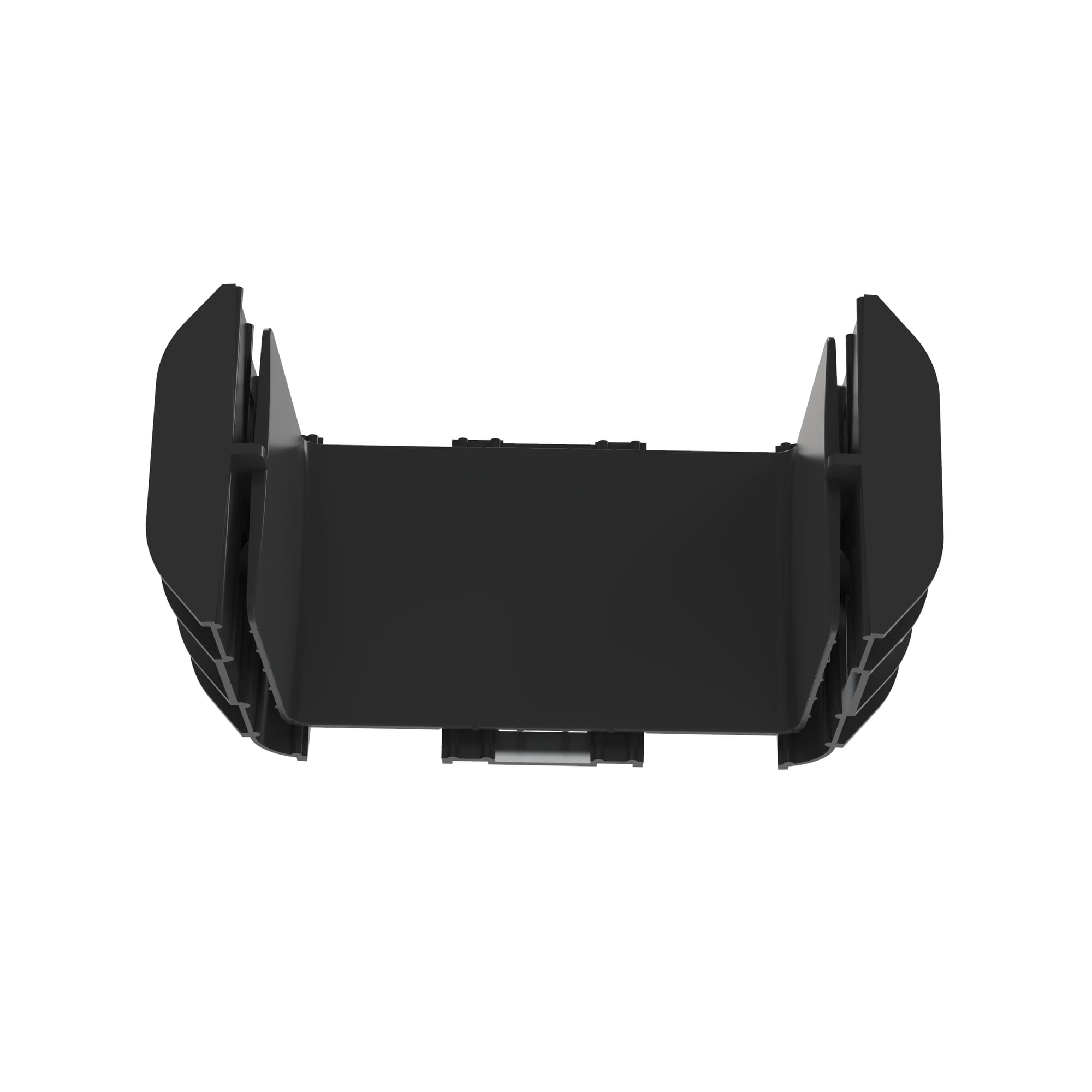 FRBC6X4BL Coupler, For Use With FiberRunner 6 x 4 in Routing System, 4.4 in H, ABS, Black