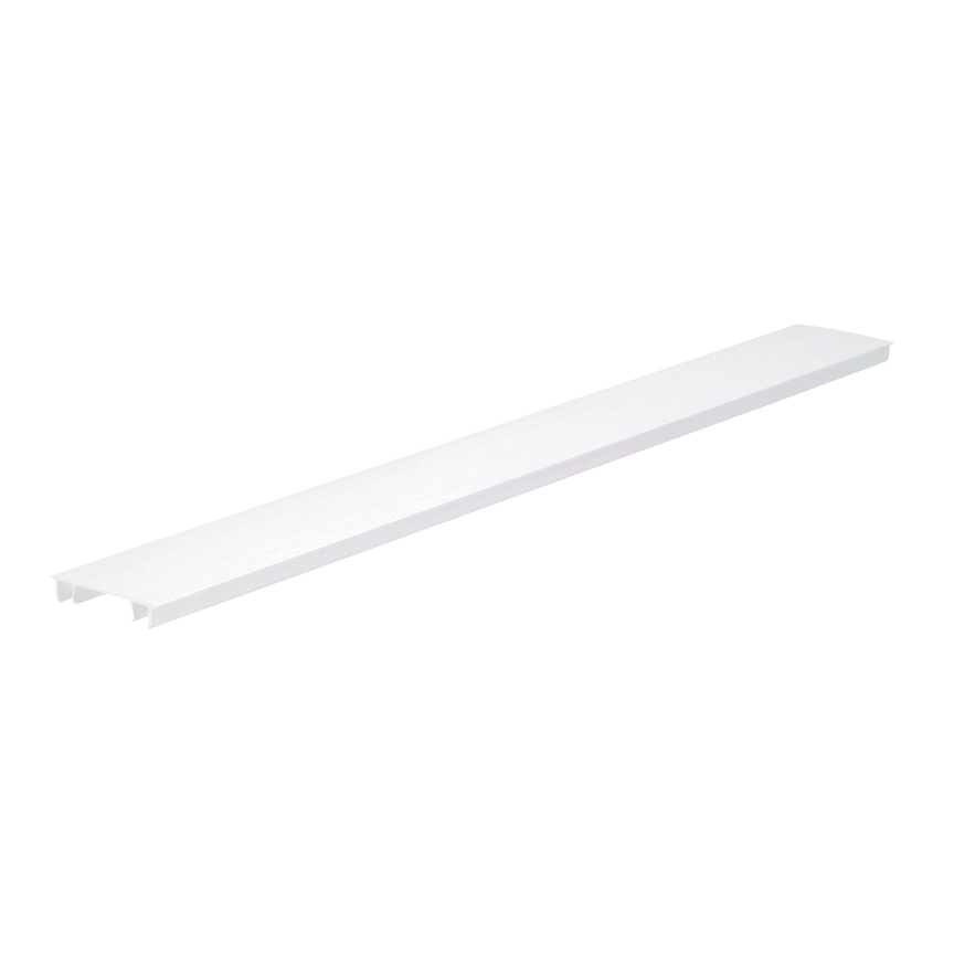 Hinged Duct Cover, PVC,2W X 6FT,White    