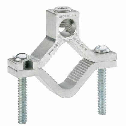 Aluminum Grounding Clamp, Dual Rated, #1