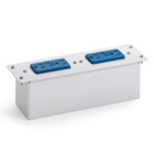 Double Duplex AC Power Module with Surge Protection, White