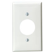 1-Gang Single 1.406-Inch Hole Device Receptacle Wallplate, Red