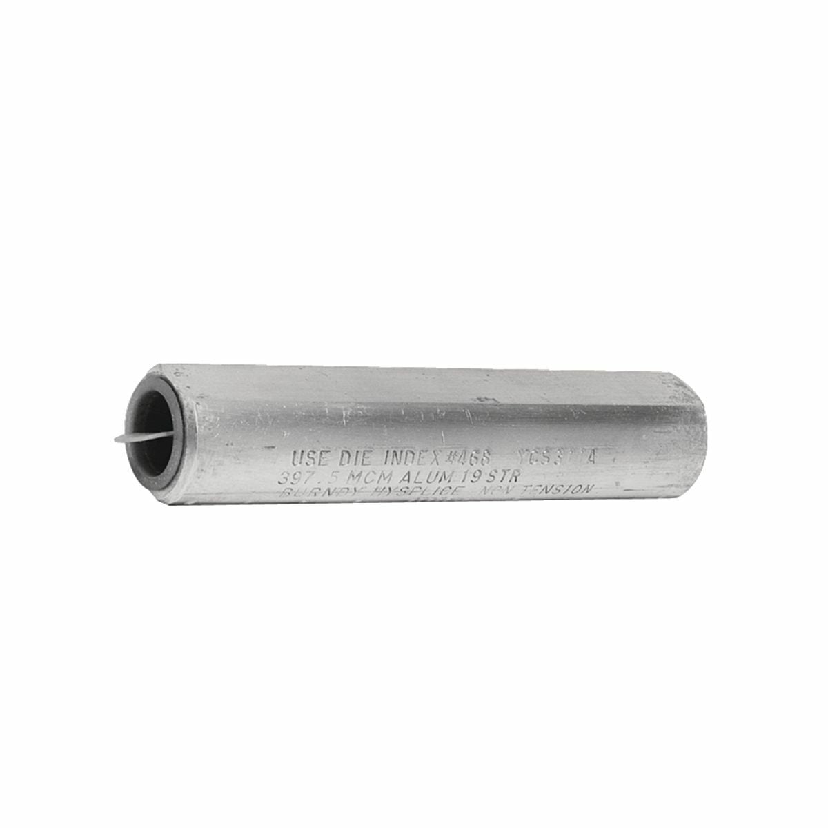 Hysplice, 336.4 (19, 37), 9-7/8 in L, Full Tension Sleeve for All Aluminum Compressed and Compact Conductors.