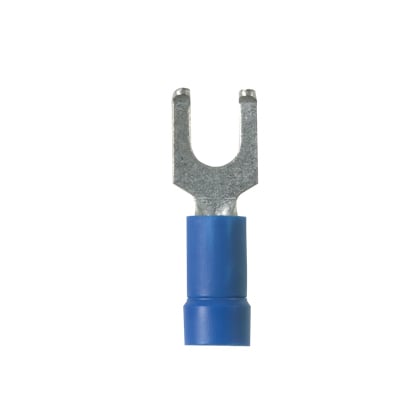Flanged Fork Terminal, vinyl insulated, 