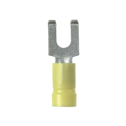 Flanged Fork Terminal, vinyl insulated, 