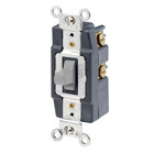 15-Amp 120/277-Volt Single-Pole Toggle AC Quiet Switch, Gray