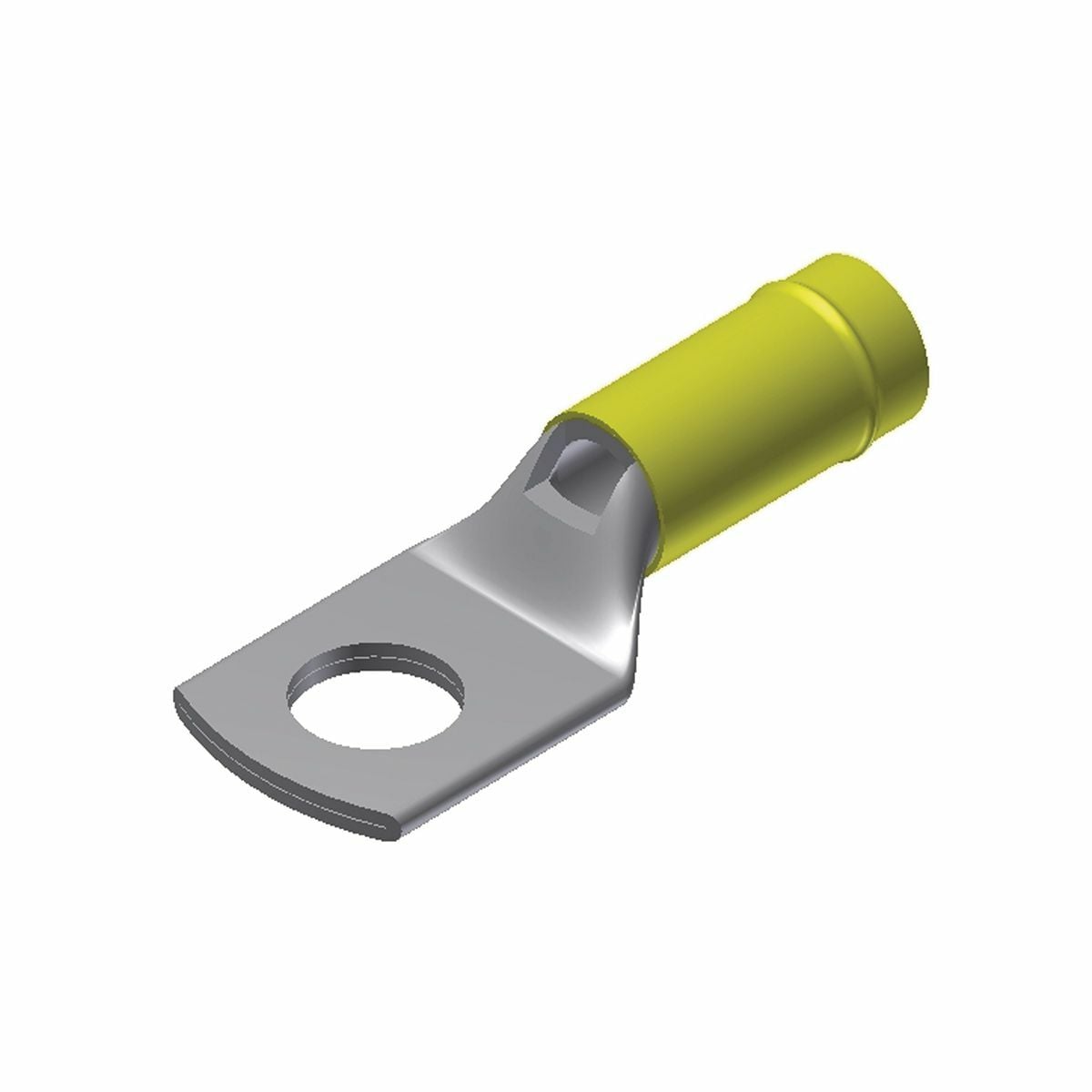 Ring Tongue Copper Tubing Terminal, 1.30 in L, .47 in W, Tin Plated, 600 Volts Max., 105 Deg C Max.