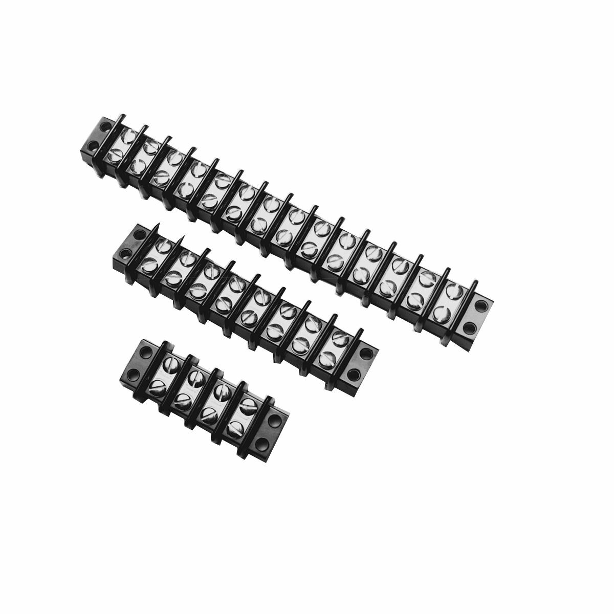 Terminal Block, 12 Circuits w/ Steel Nickel Plated Screws