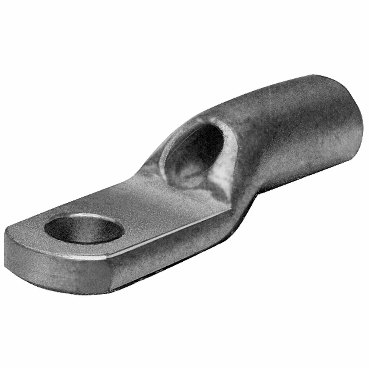 Copper Terminal, Ring Tongue w/ Inspection Hole, Wire Range 12-10 AWG, #8-#10 Stud, Tin Plated,Wire strip length:7/16".