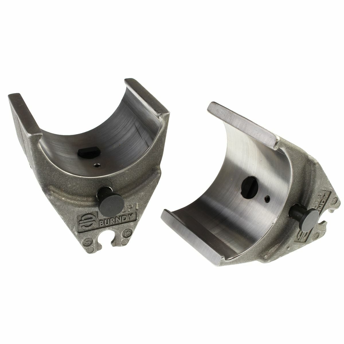 Stainless Steel U Die Adapter for use with 15-Ton 46 Series Crimpers.