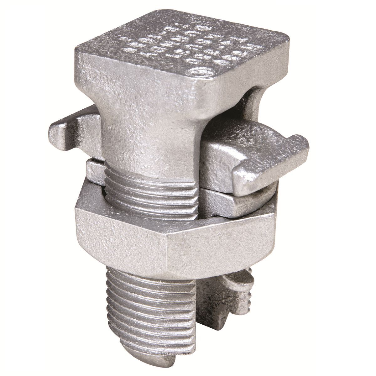 Tin-plated, high strength copper alloy SERVIT with spacer. Spacer seperates dissimilar conductors and provides long contact length that prevents high pressure point contacts between run and tap conductors, 2.50 IN L.