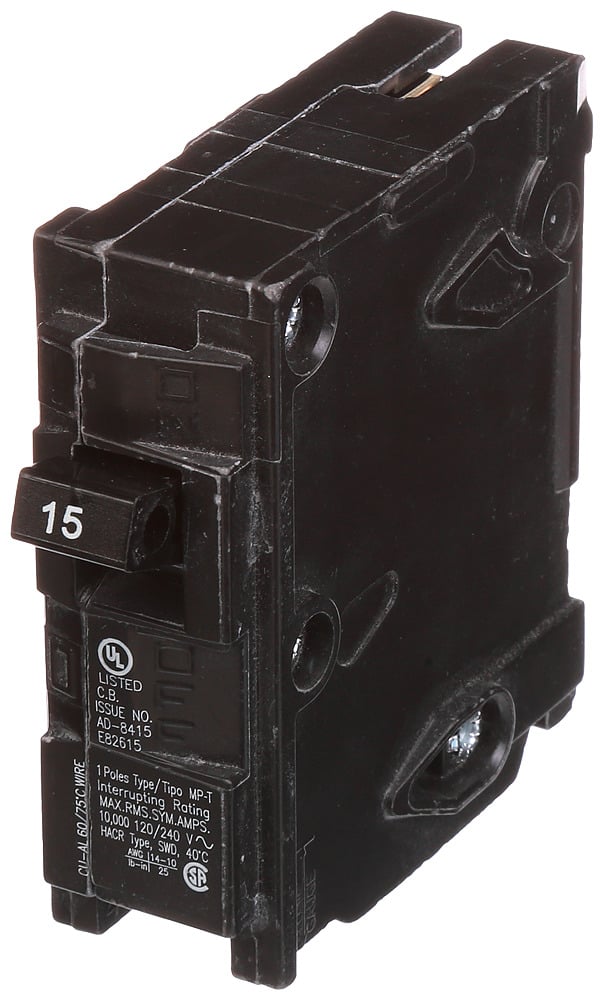 BREAKER 15A 1P 120V 10K QP 10 KAIC 