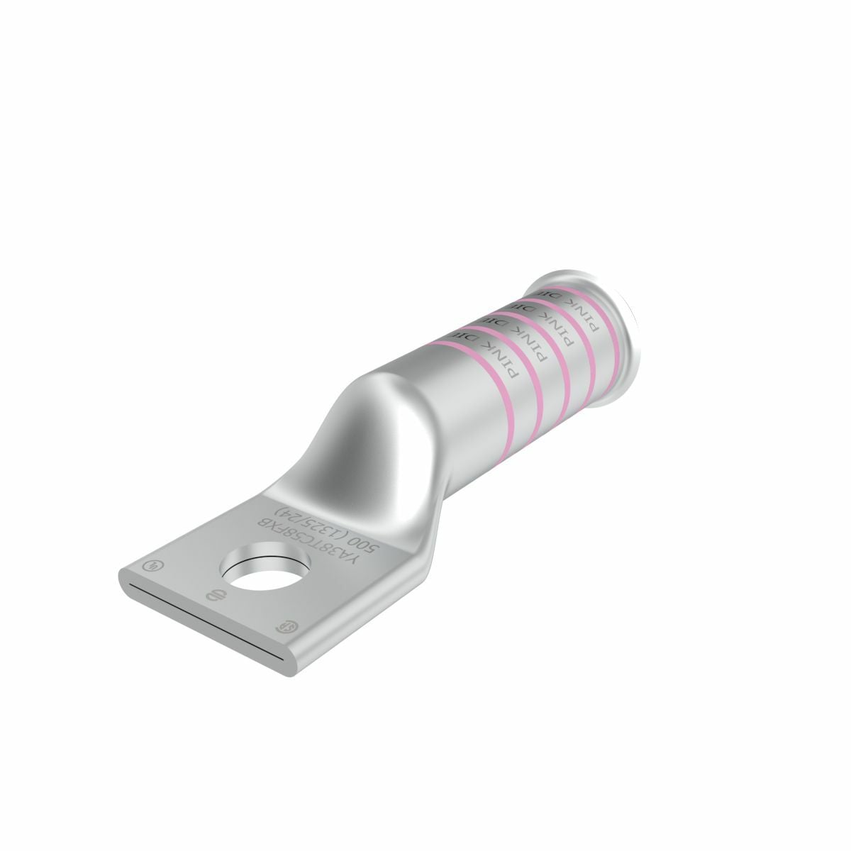 500 kcmil H,I,K / 550 kcmil G,H,I,535 DLO CU, One Hole, 5/8 Stud Size, Long Barrel, Bell End, Tin Plated, UL/CSA, 90?C, Up to 35kV, Pink Color Code, L99 Die Index.