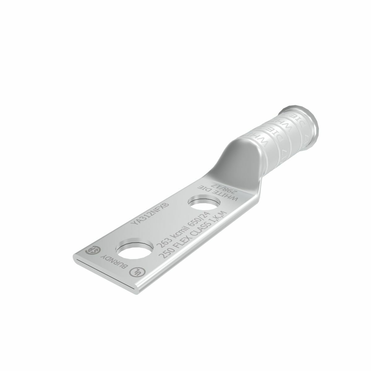 250 kcmil I, K, M, 262 DLO CU, Two Hole, 1/2 Stud Size, 1-3 250 kcmil I, K, M, 262 DLO CU, Two Hole, 1/2 Stud Size, 1-3