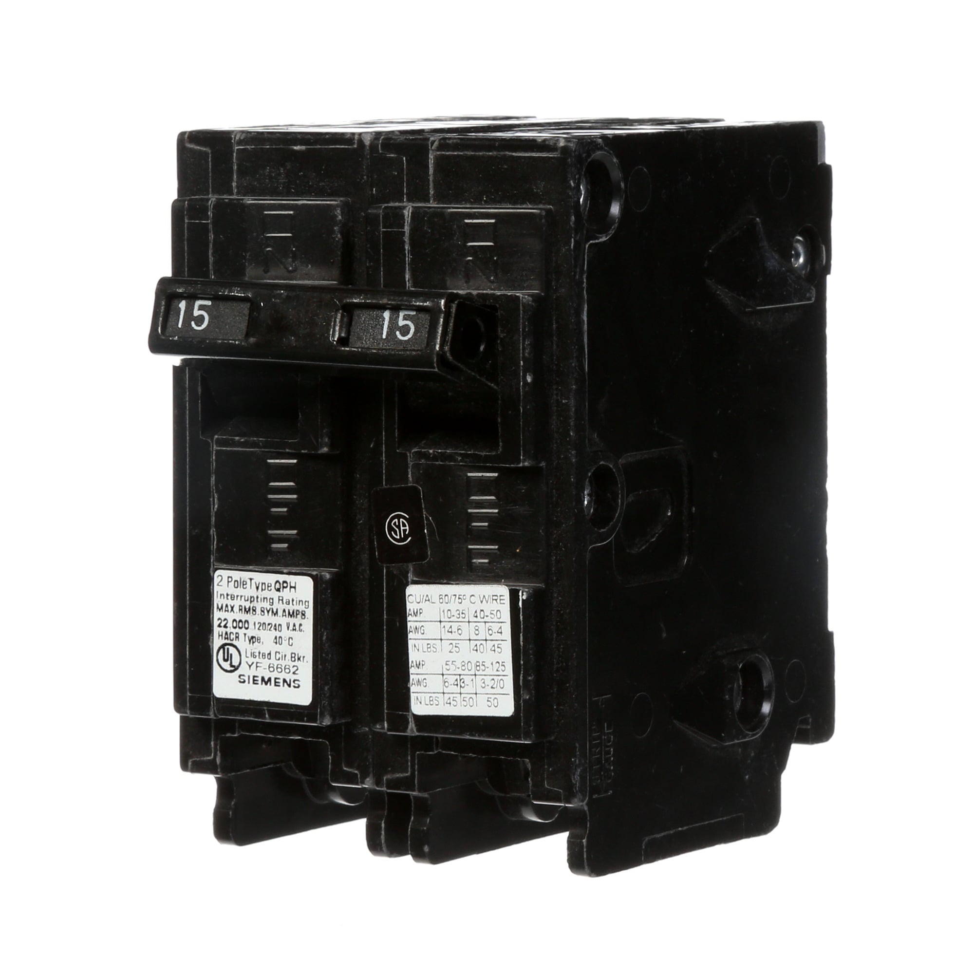 BREAKER 15A 2P 120/240V 10K QP 10 KAIC 