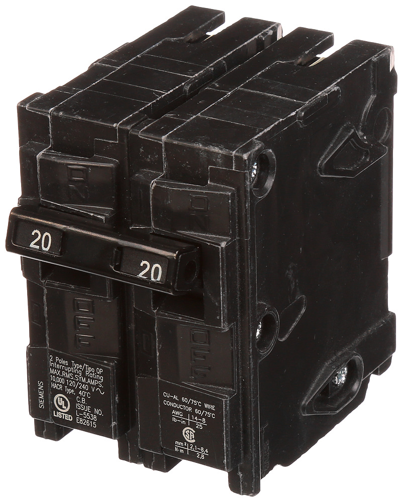 BREAKER 20A 2P 120/240V 10K QP 10 KAIC 