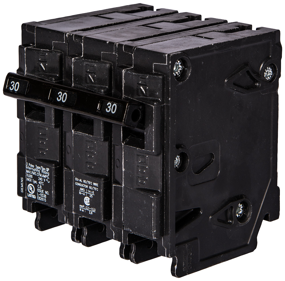  Low Voltage Residential Circuit Breakers Miniature Thermal Mag Circuit Breakers - Type QP/MP, 3-Pole, 240VAC are Circuit Protection Load Center Mains, Feeders, and Miniature Circuit Breakers. Type QP/MP Application Electrical Distribution Standard UL 489 Voltage Rating 240V Amperage Rating 40A Trip Range Thermal Magnetic Interrupt Rating 10 AIC Number Of Poles 3P