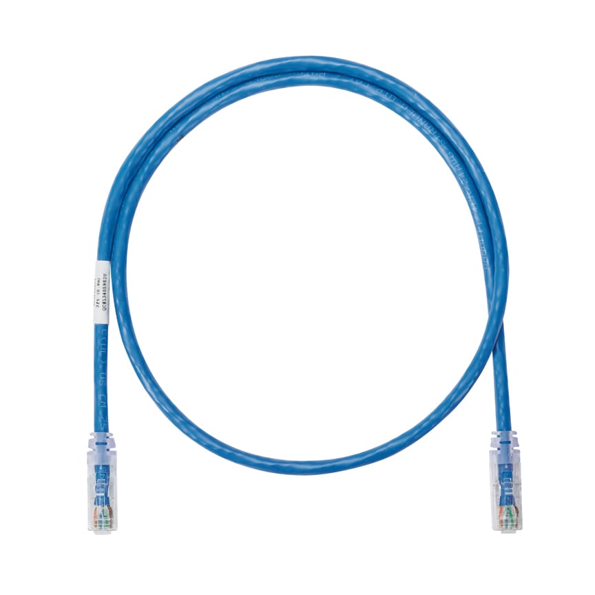 Netkey Cat6A Patch Cord, CM/LSZH, Blue, 