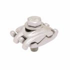Cast Copper Alloy Universal Parallel Clamp, 2 Sol. - 4/0 Str, 1-1/8 Length, 1-3/4 in Width, Tin-plated.