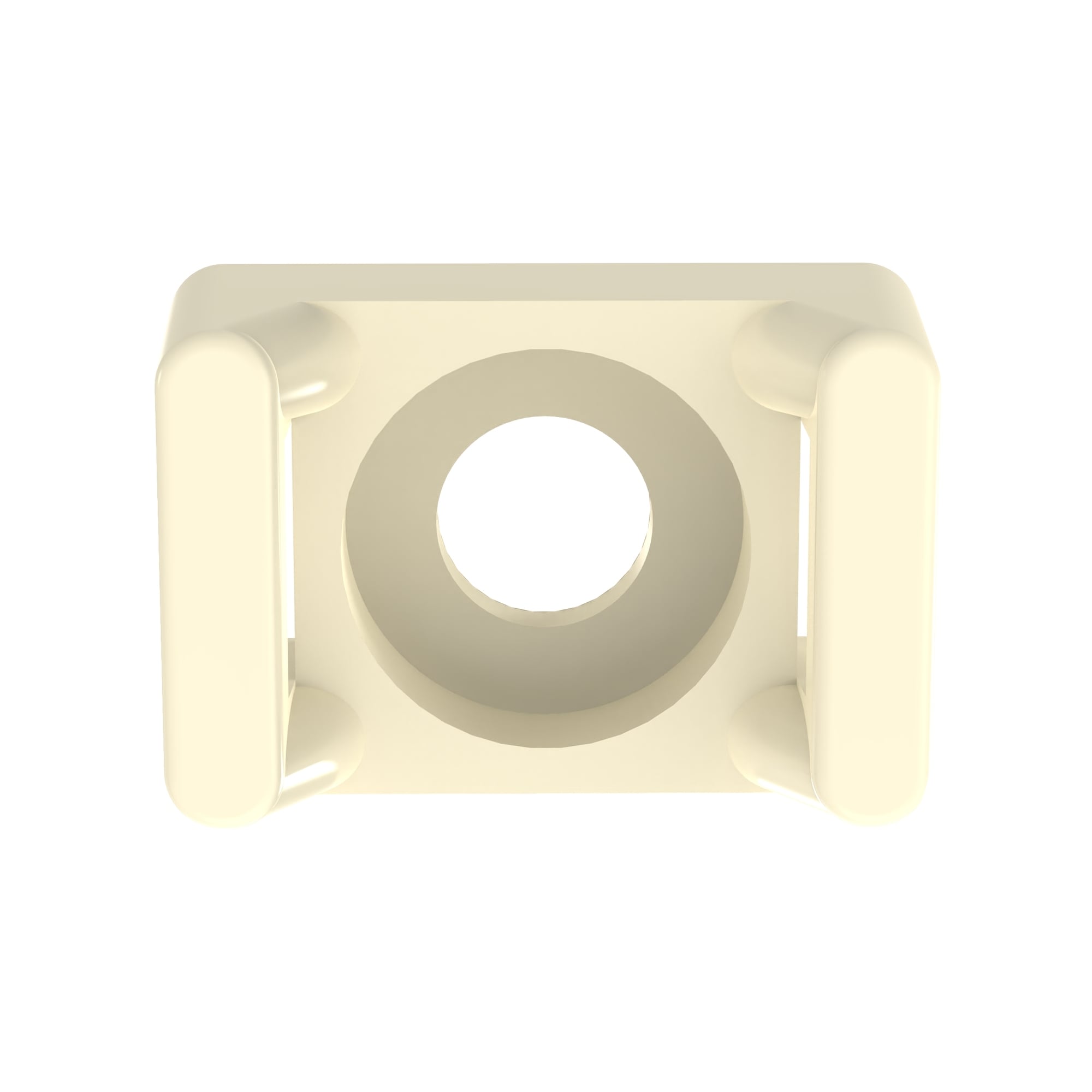 Cable Tie Mount, .62IN (15.8mm)W, #10 Scr