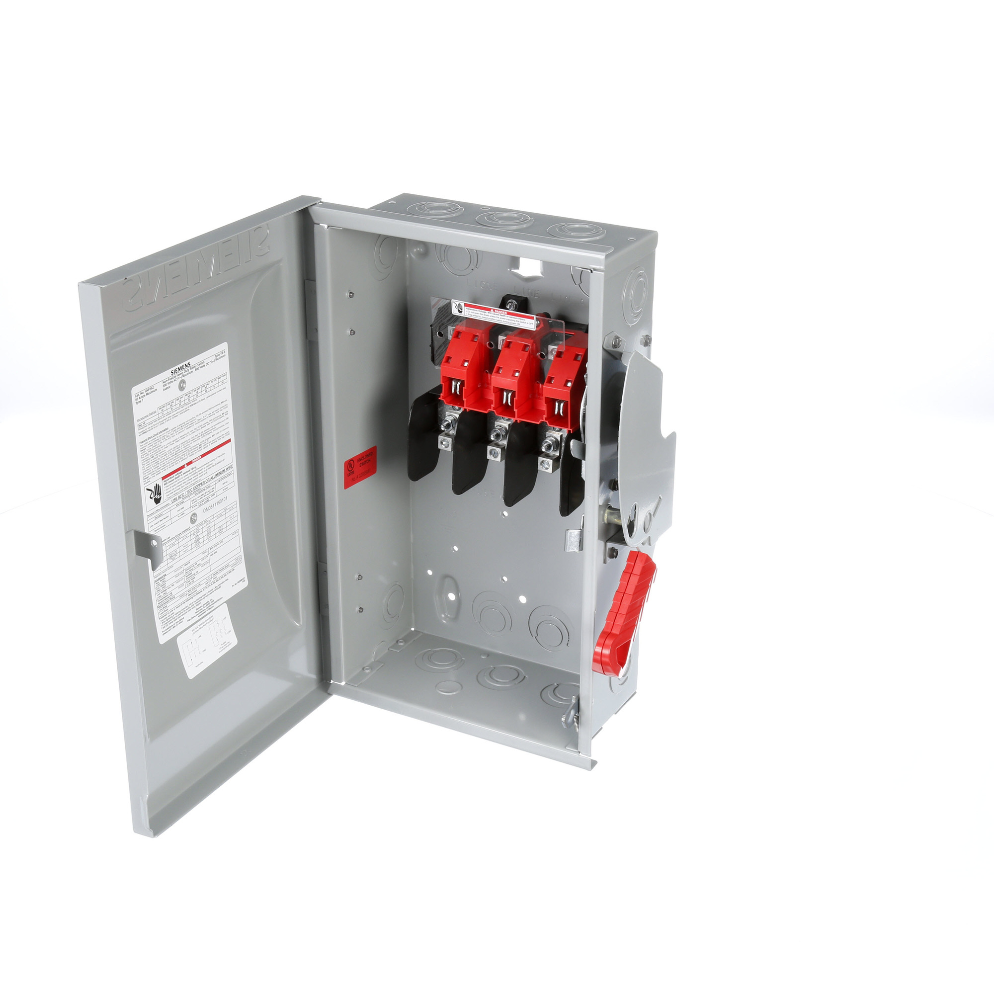  Low Voltage Circuit Protection Heavy Duty Safety Switches. 60A 3P 600V 3W NON FUSED HD TYPE 1