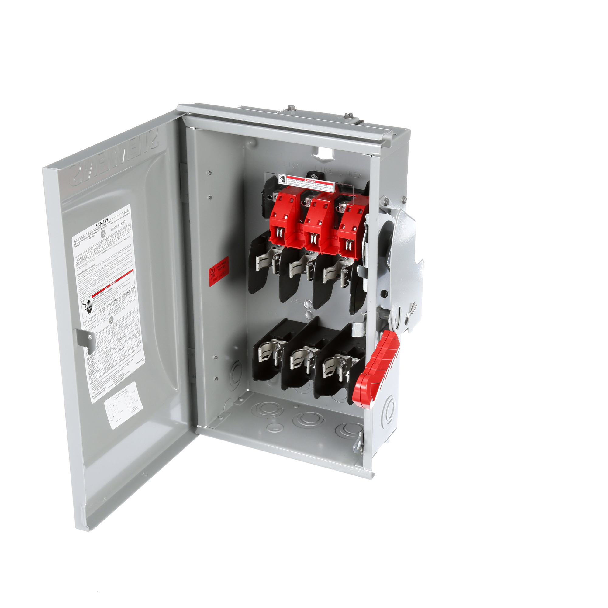  Low Voltage Circuit Protection Heavy Duty Safety Switches. 60A 3P 600V 3W FUSED HD TYPE 3R