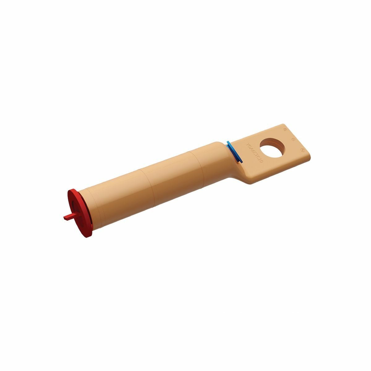 HYLUG? Copper Compression Terminal for Grounding; 1-Hole; 1/4" Stud; Long Barrel; Accommodates: #6 AWG