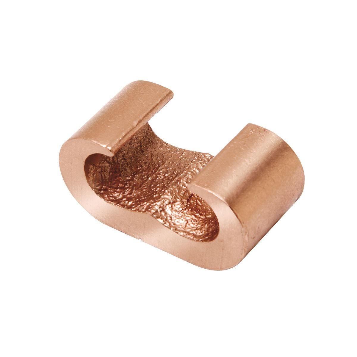COPPER CRIMPIT? Compression C Connector, .52 in L, #8 Sol. #8 Str. (Run) , #8 Sol. #8 Str. (Tap).