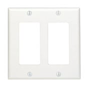 2-Gang Decora/GFCI Device Decora Wallplate, Standard Size, Red