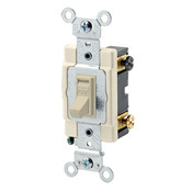 54522-2I Framed Grounding AC Quiet Toggle Switch, 120/277 V AC, 20 A, 800 W, 1000 VA Power Rating