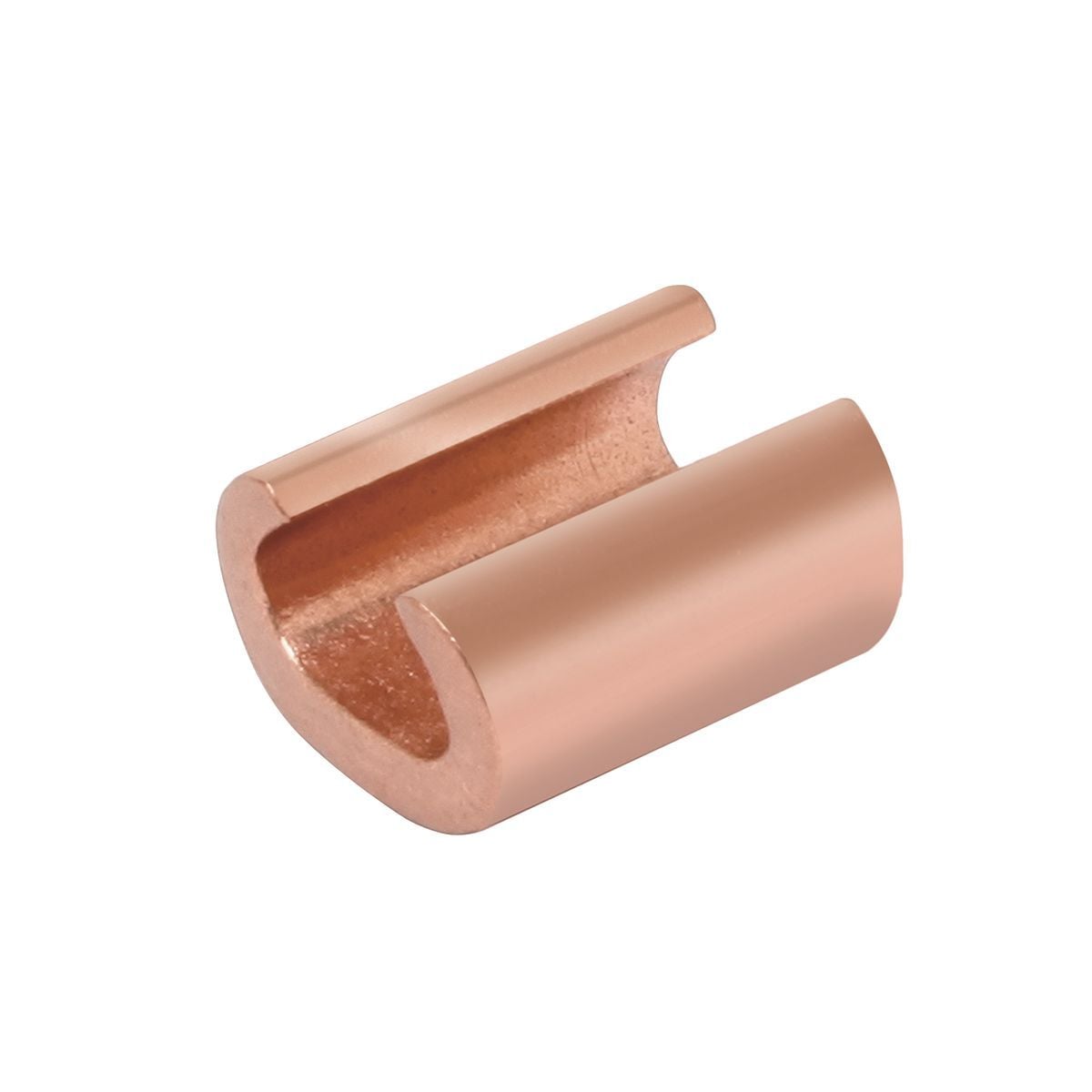 CU Compression C Shape Compression Connector, 600 Volts to 35 Kv, Run: 6 Sol. - 4 Str., Tap: 8 Sol. - 8 Str.