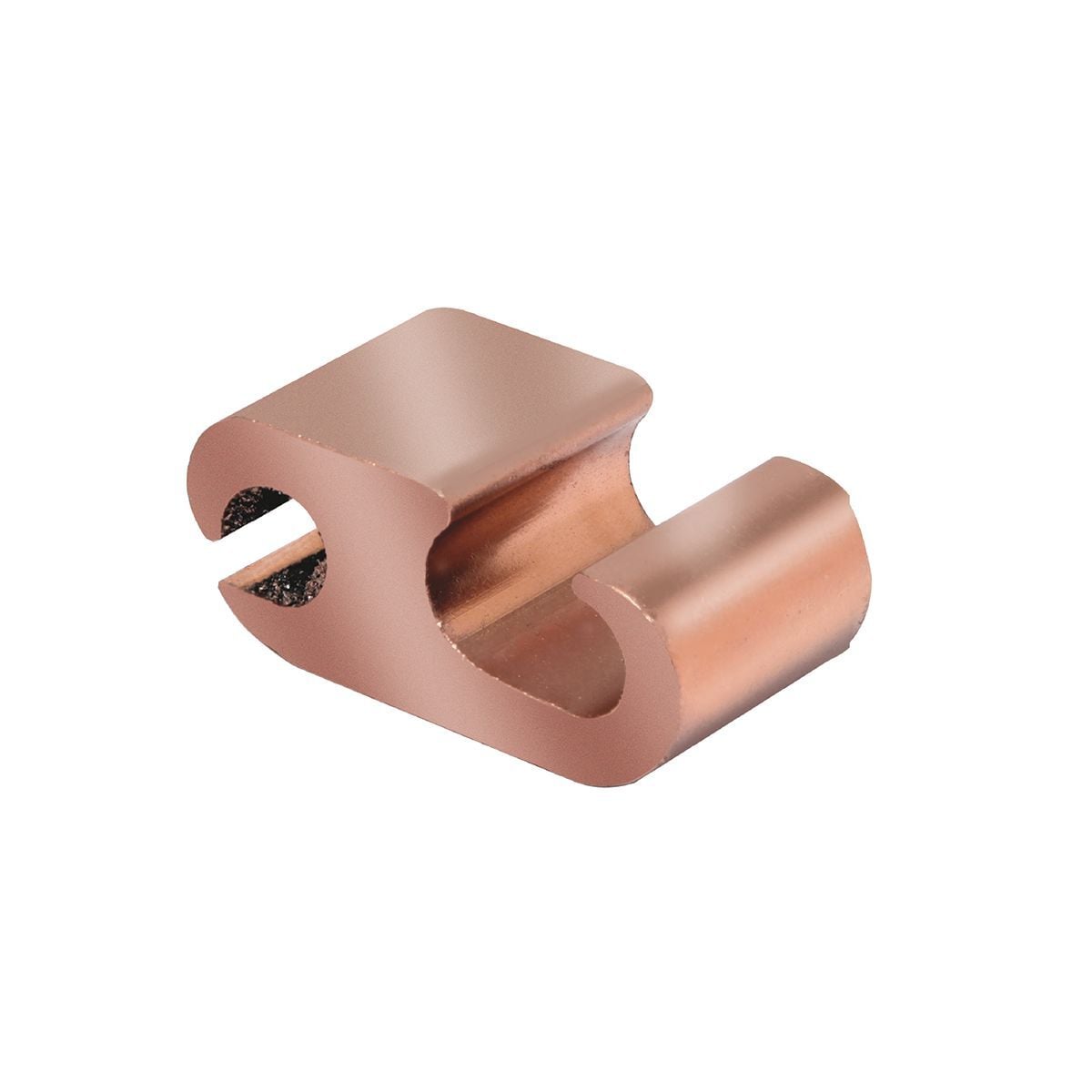 Figure 6 - shaped, wide range-taking CU compression tap connector for primary service taps and secondary service drops, Width: 1.00.