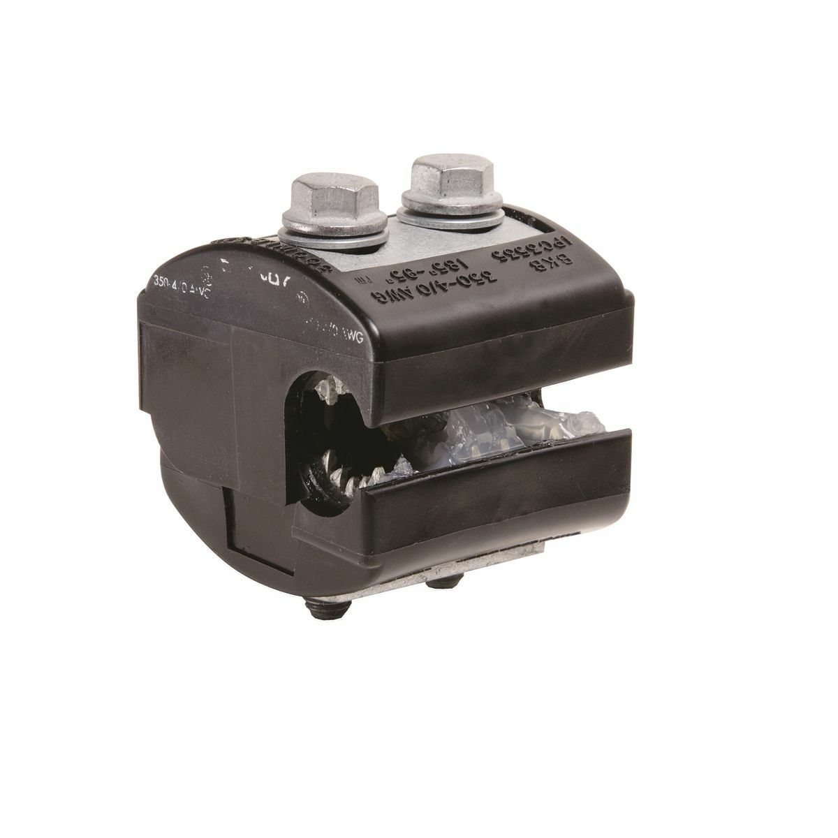 Insulation Piercing Connector, 4/0 AWG-350 kcmil (Run), 10-4/0 AWG (Tap), 300 V.