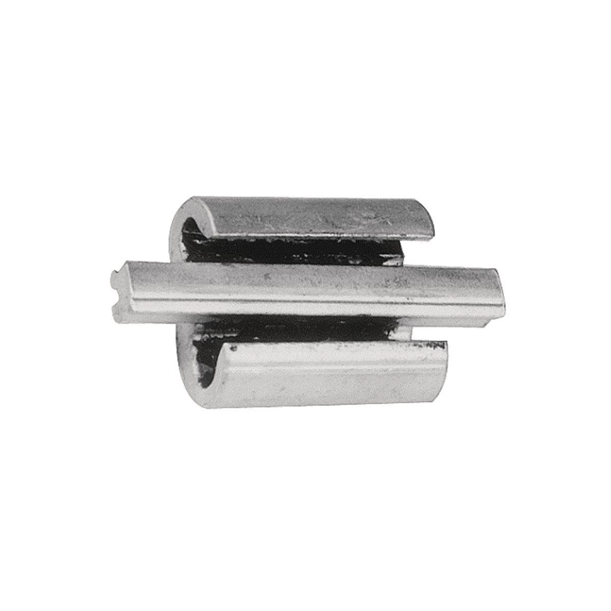 Wide range, universal and reversible, Figure 3 shaped aluminum connector with adjustable overhanging spacer that separates conductors,Conductor Groove A Solid:6, 4, 3 , 2.