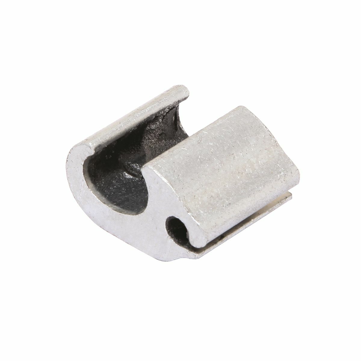 Compact compression connector designed to tap small lighting wires from secondaries. Figure 6-shape separates run and tap, and minimizes galvanic corrosion.